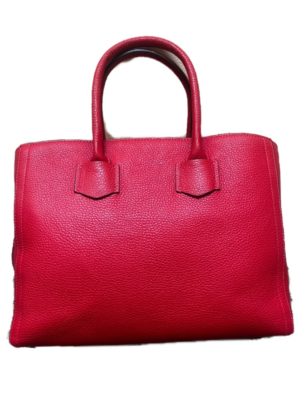 Furla Red Leather Satchel Bag - Picture 3 of 14